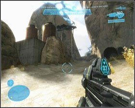 Następnie udajemy się za współtowarzyszem w górę wzniesienia - Etap V- On the Tip of the Spear (2) | Opis przejścia Halo Reach - Halo: Reach - poradnik do gry