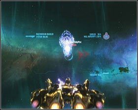 W momencie, w którym wykonasz ostatni manewr, pobliski statek zostanie zaatakowany - Etap VI- Long Night of Solace (1) | Opis przejścia Halo Reach - Halo: Reach - poradnik do gry