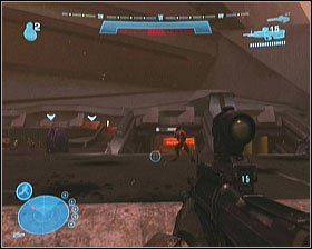 Na początku będziesz całkowicie bezpieczny, nikt Cię nie zaatakuje - Etap IX- The Package (1) | Opis przejścia Halo Reach - Halo: Reach - poradnik do gry