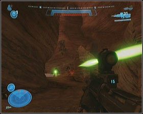 W następnej jaskini zostaniesz zaatakowany przez bardzo uciążliwe Buggery - latające owady - Etap X- The Pillar of Autumn (1) | Opis przejścia Halo Reach - Halo: Reach - poradnik do gry