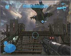 Gdy wszyscy zginą na arenie wyląduje sojuszniczy statek - Etap X- The Pillar of Autumn (3) | Opis przejścia Halo Reach - Halo: Reach - poradnik do gry