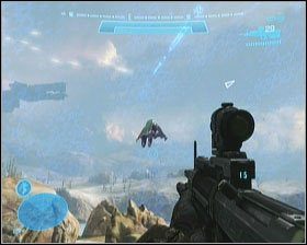 Rozejrzyj się w okolicy wieży (charakterystycznej, będącej celem misji) pod koniec etapu, a znajdziesz latający statek nieprzyjaciół typu Banshees - Osiągnięcia signleplayer (2) | Porady Halo Reach - Halo: Reach - poradnik do gry