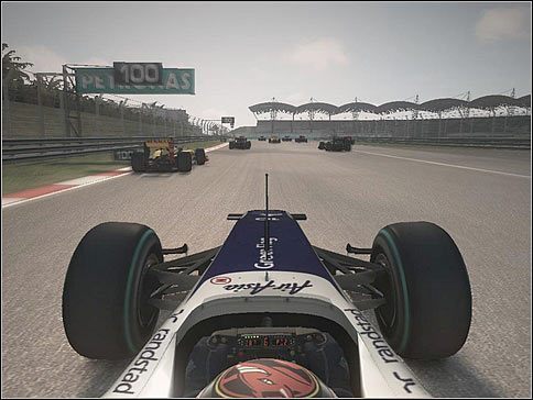 Szukamy pustych miejsc, w których zmieścimy bolid - to dobry sposób na szybki awans. - Styl jazdy (2) | Sterowanie w F1 2010 - F1 2010 - poradnik do gry