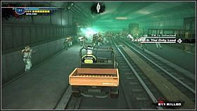 Cały czas uważamy, żeby nie zniszczyć zbytnio auta, bo na piechotę daleko nie zajdziemy - Case 7 - Zadania główne - Dead Rising 2 - PC - poradnik do gry