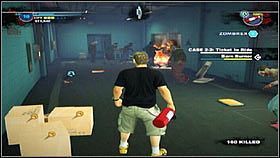 Udajemy się na tyły głównej sceny [1], a następnie odszukujemy przebieralnie - Case 1 (2) - Zadania poboczne - Dead Rising 2 - PC - poradnik do gry