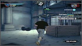 Po dotarciu na miejsce rozmawiamy z jedną z kobiet [1], która zgodzi się z nami pójść, ale jak upewnimy się, że wszystko w porządku z jej koleżanką - Case 3 (1) - Zadania poboczne - Dead Rising 2 - PC - poradnik do gry