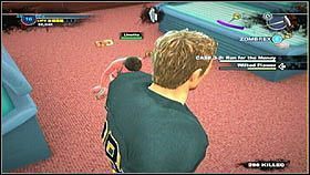 Na tyłach budynku [1] znajdziemy kobietę, która prawie usmażyła się siedząc w solarium [2] - Case 3 (2) - Zadania poboczne - Dead Rising 2 - PC - poradnik do gry