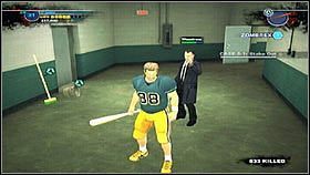 Opróżniwszy trzy maszyny [1], odprowadzamy bankiera do schronu [2] - Case 4 (1) - Zadania poboczne - Dead Rising 2 - PC - poradnik do gry