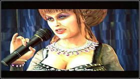 Jak tylko podejdziemy do sceny rozpocznie się krótka cut-scenka [1], po której rozmawiamy z oszalałą striptizerką [2] - Case 5 - Zadania poboczne - Dead Rising 2 - PC - poradnik do gry