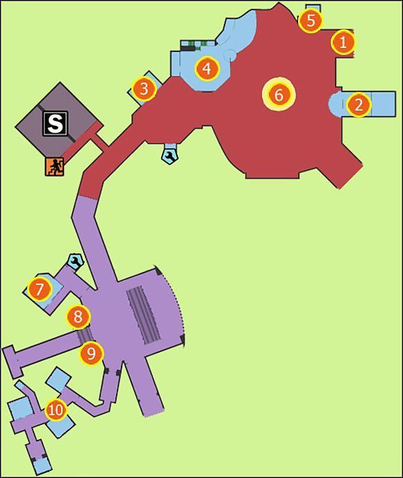 1) Wejście z Royal Flush Plaza - M3 American Casino i Fortune City Arena - Mapy - Dead Rising 2 - PC - poradnik do gry