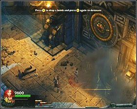 Etap pierwszy rozpoczynamy od wysadzenia dwóch elementów blokujących mechanizm otwierających przejście - Poradnik do gry - [Opis przejścia] Temple of Light - cz. 1 - Lara Croft and the Guardian of Light - poradnik do gry