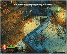 Na skraju półki, na którą trafisz wchodząc po schodach znajduje się strzelająca pułapka - Poradnik do gry - [Opis przejścia] Temple of Light - cz. 1 - Lara Croft and the Guardian of Light - poradnik do gry