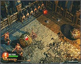 Następnie zniszcz znajdujące się tam pułapki i pozbądź się nadbiegających przeciwników (tylko kilku) - [Opis przejścia] Temple of Light - cz. 2 | Lara Croft and the Guardian of Light - Lara Croft and the Guardian of Light - poradnik do gry