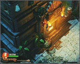 Po drugiej stronie kładki znajduje się plac z kilkoma klejnotami i Czaszką [#8] - [Opis przejścia] Temple of Light - cz. 2 | Lara Croft and the Guardian of Light - Lara Croft and the Guardian of Light - poradnik do gry