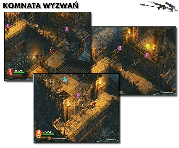 Z tego miejsca będziesz mógł również otworzyć komnatę wyzwań (obok wejścia świecić się będą dwie czerwone lampy) - [Opis przejścia] Temple of Light - cz. 3 | Lara Croft and the Guardian of Light - Lara Croft and the Guardian of Light - poradnik do gry