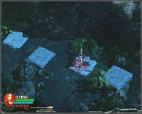 Natkniesz się tam na kamienne bloki, które pozwolą Ci przedostać się na drugą stronę rzeki, bez dotykania wody - [Opis przejścia] Temple Grounds - cz. 2 | Lara Croft and the Guardian of Light - Lara Croft and the Guardian of Light - poradnik do gry