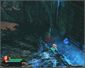 Po przejęciu kontroli nad bohaterem schodzimy schodami na dół - [Opis przejścia] Spider Tomb - cz. 1 | Lara Croft and the Guardian of Light - Lara Croft and the Guardian of Light - poradnik do gry