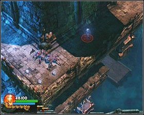 Dalsza droga prowadzić będzie przez wąską półkę, obstawiona przez kolejne pająki - [Opis przejścia] Spider Tomb - cz. 1 | Lara Croft and the Guardian of Light - Lara Croft and the Guardian of Light - poradnik do gry