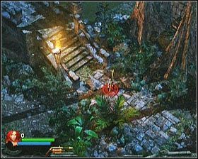 Etap rozpoczynamy w bezpiecznym miejscu, jednak nic koło niego nie znajdziesz więc bez zbędnego ociągania się przejdź przez most nad rzeką - [Opis przejścia] The Summoning | Lara Croft and the Guardian of Light - Lara Croft and the Guardian of Light - poradnik do gry