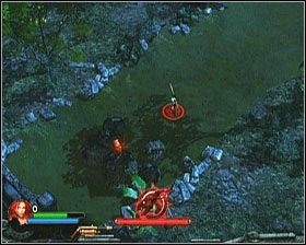 Na arenie znajduje się również 10 czaszek (rozpocznij zbieranie od tej wskazanej na zdjęciu, a z łatwością doprowadzę Cię do wszystkich), które należy zebrać przed zabiciem głównego przeciwnika - [Opis przejścia] The Summoning | Lara Croft and the Guardian of Light - Lara Croft and the Guardian of Light - poradnik do gry