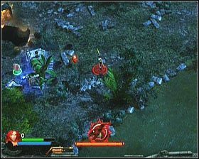 Następnie kierujemy się w górę i wysadzamy auto obok punktu uzupełniającego amunicję - Czaszka [#2] - [Opis przejścia] The Summoning | Lara Croft and the Guardian of Light - Lara Croft and the Guardian of Light - poradnik do gry