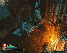 Teraz wracamy do ruchomej klatki i kierujemy się w lewą stronę - [Opis przejścia] Forgotten Gate - cz. 1 | Lara Croft and the Guardian of Light - Lara Croft and the Guardian of Light - poradnik do gry