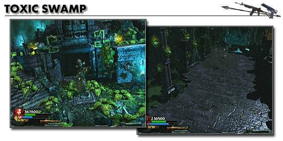 W etapie szóstym wracamy do struktury częściowo sandboxowej, częściowo, gdyż pomimo posiadanej mapy, nasza bohaterka i tak będzie przemieszczać się w sposób ograniczony - [Opis przejścia] Toxic Swamp - cz. 1 | Lara Croft and the Guardian of Light - Lara Croft and the Guardian of Light - poradnik do gry