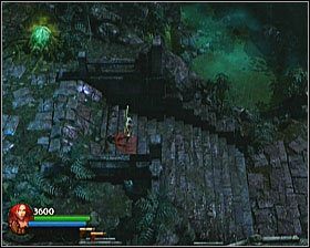 Dalszą drogę kontynuujemy idąc w prawą stronę i schodząc po kamiennych schodach - [Opis przejścia] Toxic Swamp - cz. 1 | Lara Croft and the Guardian of Light - Lara Croft and the Guardian of Light - poradnik do gry