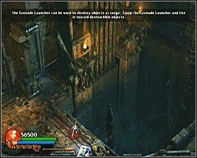 Następnie podejdź do krawędzi pomieszczenia i strzel w kierunku dwóch oddalonych i unieruchomionych mechanizmów - [Opis przejścia] Toxic Swamp - cz. 2 | Lara Croft and the Guardian of Light - Lara Croft and the Guardian of Light - poradnik do gry