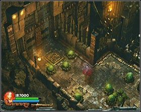 Po dotarciu na drugą stronę wchodzimy na znajdującą się tam zapadnię, za trzema pączkami - [Opis przejścia] Toxic Swamp - cz. 2 | Lara Croft and the Guardian of Light - Lara Croft and the Guardian of Light - poradnik do gry