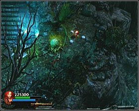 Pokonując pierwszy poziom, nie wchodzimy na kolejny, tylko udajemy się maksymalnie w prawą stronę - [Opis przejścia] Toxic Swamp - cz. 3 | Lara Croft and the Guardian of Light - Lara Croft and the Guardian of Light - poradnik do gry