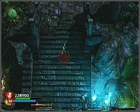 Teraz już możesz pokonać kolejne schody wchodząc na drugi poziom - [Opis przejścia] Toxic Swamp - cz. 3 | Lara Croft and the Guardian of Light - Lara Croft and the Guardian of Light - poradnik do gry