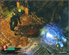 Gdy się tam znajdzie, wracamy po przedmiot będąc jednocześnie świadomym, że będzie na nas czekać komitet powitalny (wielki przeciwnik i dwaj strzelający) - [Opis przejścia] Toxic Swamp - cz. 4 | Lara Croft and the Guardian of Light - Lara Croft and the Guardian of Light - poradnik do gry