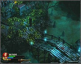 Zamykając kolejną kolekcję dziesięciu kierujemy się na wcześniej pominiętą kładkę i przechodzimy nią na drugą stronę - [Opis przejścia] Toxic Swamp - cz. 4 | Lara Croft and the Guardian of Light - Lara Croft and the Guardian of Light - poradnik do gry