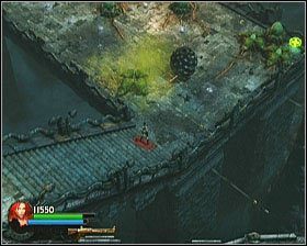 Nieco dalej trafisz na rozległy plac, przeszywany przez strzały z pułapek (te wysadzać będą również pobliskie purchawki, rozpylając śmiercionośną truciznę) - [Opis przejścia] Flooded Passage - cz. 1 | Lara Croft and the Guardian of Light - Lara Croft and the Guardian of Light - poradnik do gry