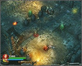 Przechodząc przez pobliskie przejście zostaniesz zaatakowany przez pokaźną liczbę nieprzyjaciół - [Opis przejścia] Flooded Passage - cz. 2 | Lara Croft and the Guardian of Light - Lara Croft and the Guardian of Light - poradnik do gry