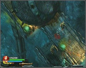 Aby uniknąć śmierci należy rozpocząć karkołomny bieg w dół schodów - [Opis przejścia] Flooded Passage - cz. 3 | Lara Croft and the Guardian of Light - Lara Croft and the Guardian of Light - poradnik do gry