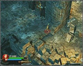 Po dotarciu na sam dół odskakujemy na bok i patrzymy jak wielka kula niszczy mur - [Opis przejścia] Flooded Passage - cz. 3 | Lara Croft and the Guardian of Light - Lara Croft and the Guardian of Light - poradnik do gry