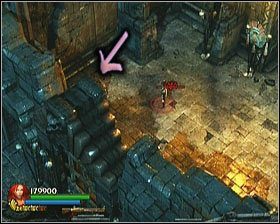 Znajdziesz tam również ostatnią z trzech ukrytych urn, w miejscu wskazanym przez strzałkę - [Opis przejścia] Flooded Passage - cz. 3 | Lara Croft and the Guardian of Light - Lara Croft and the Guardian of Light - poradnik do gry