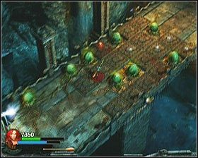 Następna Czaszka [#06] znajduje się na kolczastych pułapkach, przez co musisz być bardzo ostrożny podnosząc ją - [Opis przejścia] The Jaws of Death - cz. 2 - Lara Croft and the Guardian of Light - poradnik do gry