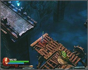 Będziesz mógł go przestawiać, strzelając w przełącznik - [Opis przejścia] Twisting Bridge - cz. 1 | Lara Croft and the Guardian of Light - Lara Croft and the Guardian of Light - poradnik do gry