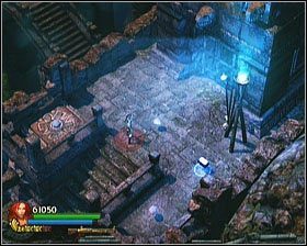 Po rozprawieniu się z wszystkimi przejdź kamiennymi schodami na wyższy poziom i otwórz znajdujący się tam grobowiec pobliską zapadnią - [Opis przejścia] Twisting Bridge - cz. 1 | Lara Croft and the Guardian of Light - Lara Croft and the Guardian of Light - poradnik do gry