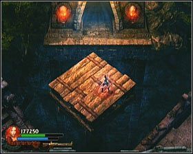 Miejsce stacjonowania oponenta ciskającego w Twoim kierunku pociskami (drewniana platforma) to droga do kolejnej komnaty wyzwań - [Opis przejścia] Twisting Bridge - cz. 2 | Lara Croft and the Guardian of Light - Lara Croft and the Guardian of Light - poradnik do gry