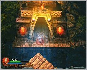 Nim ją otworzysz, wejdź na jej dach i zgarnij Czaszkę [#07] - [Opis przejścia] Twisting Bridge - cz. 2 | Lara Croft and the Guardian of Light - Lara Croft and the Guardian of Light - poradnik do gry