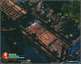 W ten sposób dotrzesz do ostatniej zapadni przestawiającej most - [Opis przejścia] Twisting Bridge - cz. 3 | Lara Croft and the Guardian of Light - Lara Croft and the Guardian of Light - poradnik do gry