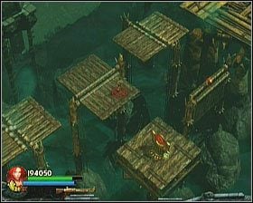 Pokonując pomieszczenie, strzelając w przełączniki, natkniesz się na Czaszkę [#08] już na samym początku (musisz dokonać zmiany układu platform, by móc ją zdobyć) - [Opis przejścia] Twisting Bridge - cz. 3 | Lara Croft and the Guardian of Light - Lara Croft and the Guardian of Light - poradnik do gry