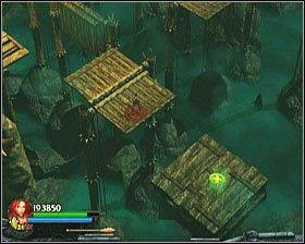 Będziesz mógł, udając się w dół pomieszczenia (wcześniej oczywiście zmieniając ustawienie jednej półki), zdobyć dopalacz Health Powerup - [Opis przejścia] Twisting Bridge - cz. 3 | Lara Croft and the Guardian of Light - Lara Croft and the Guardian of Light - poradnik do gry