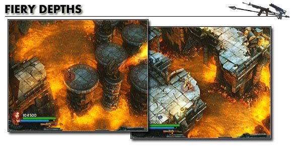 Etap dziesiąty prowadzi nas przez pierwsze terytorium wypełnione po brzegi ogniem - [Opis przejścia] Fiery Depths - cz. 1 | Lara Croft and the Guardian of Light - Lara Croft and the Guardian of Light - poradnik do gry