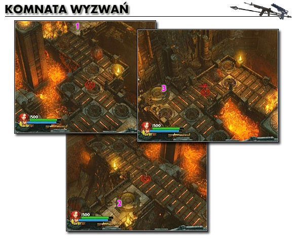 Wewnątrz komnaty natkniesz się na podobną płonącą pułapkę, co przy pierwszym czasowym przełączniku, choć tym razem ta będzie nieco dłuższa - [Opis przejścia] Fiery Depths - cz. 1 | Lara Croft and the Guardian of Light - Lara Croft and the Guardian of Light - poradnik do gry