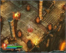 Tam czekać na Ciebie będzie arena walki z nowym typem przeciwnika - [Opis przejścia] Fiery Depths - cz. 2 | Lara Croft and the Guardian of Light - Lara Croft and the Guardian of Light - poradnik do gry